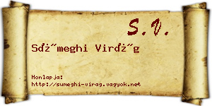 Sümeghi Virág névjegykártya